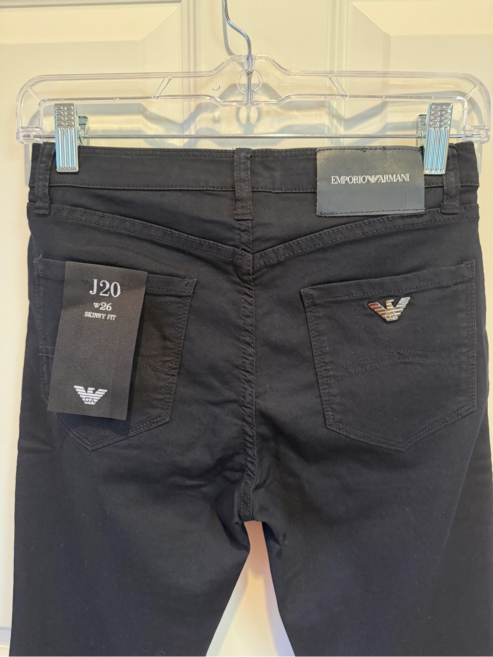 Giorgio Armani J20 Black Slim High-Rise Women's Jeans